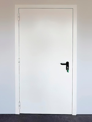 Огнеупорная дверь с покраской в белый цвет