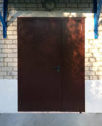 Полуторная дверь с порошковым покрасом