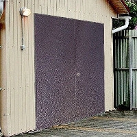 Фото гаражных ворот с порошковым напылением