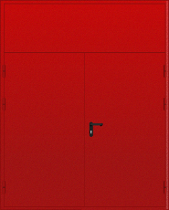 Модель двустворчатой двери с фрамугой 