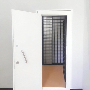 Бронированная дверь белого цвета