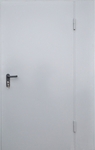 Однопольная глухая противопожарная дверь со вставкой D010