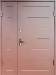 Двупольная техническая дверь с рисунком ТД-016