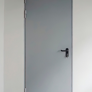 Однопольная дверь серого цвета