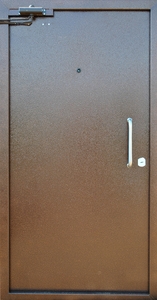 Однопольные технические двери с доводчиком с порошковым напылением