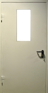 Однопольная остекленная противопожарная дверь D045