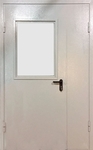 Двупольная остекленная противопожарная дверь DS047