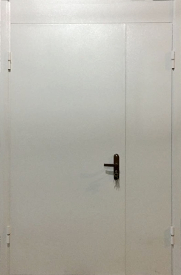Двупольные технические двери с верхней вставкой