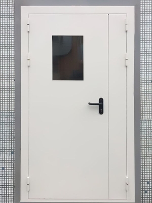 Остекленная полуторная дверь