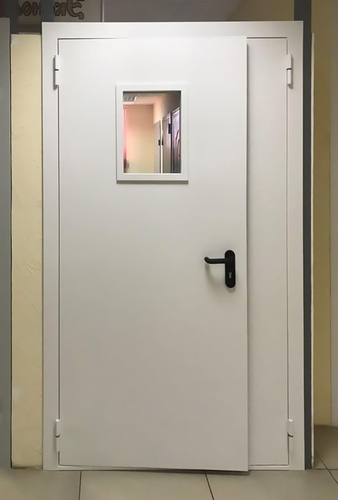 Полуторная дверь со стеклопакетом