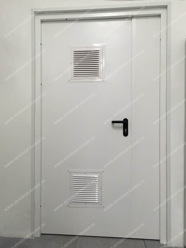 Фото противопожарных дверей со стыковочным узлом