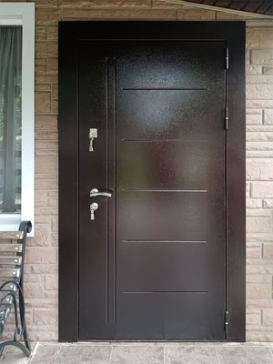 Порошковая дверь с выдавленным рисунком
