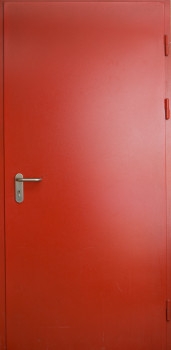 Противопожарная дверь, окрашенная грунтовой краской ГФ-021
