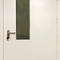 Однопольные противопожарные двери с порошковым напылением и прямоугольным стеклопакетом