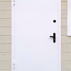 Техническая дверь белого цвета