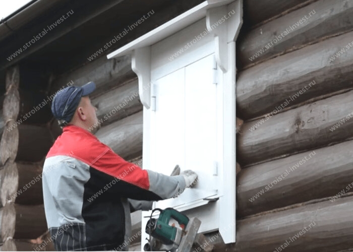 Установка ставней на окна